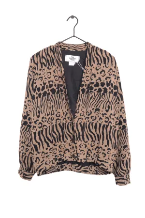 1980s Animal Print Lightweight Jacket