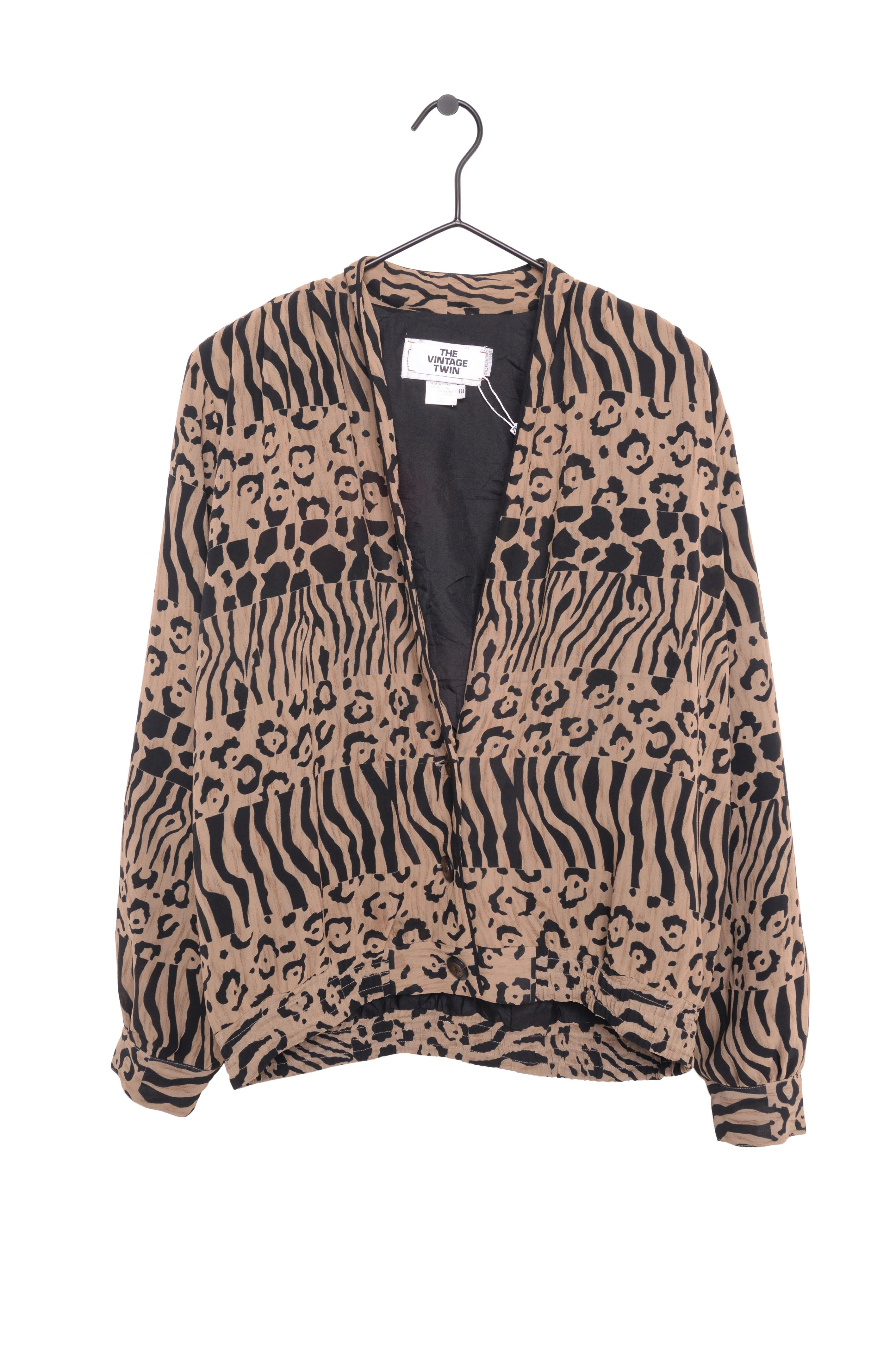 1980s Animal Print Lightweight Jacket