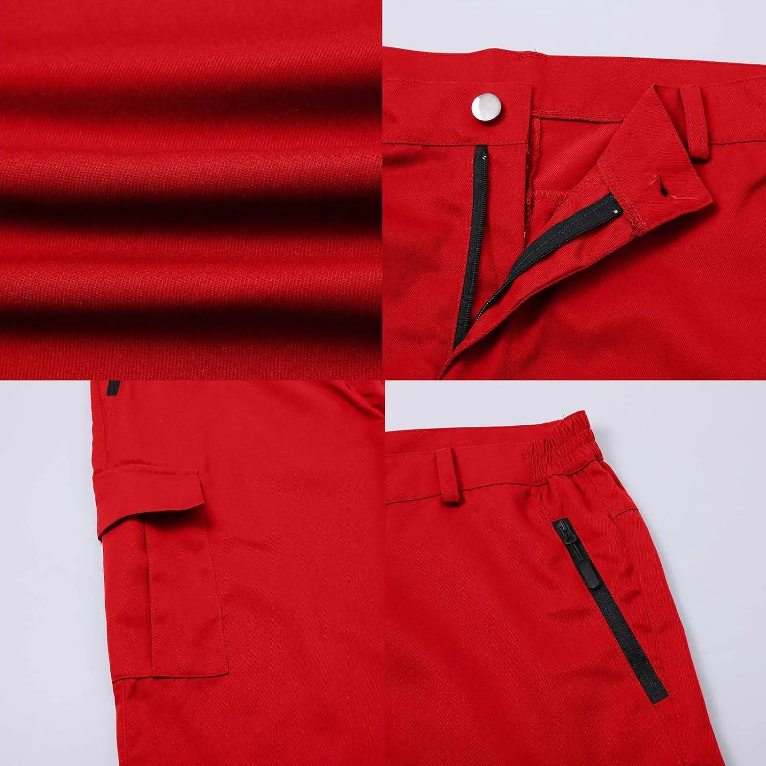 3/4 Cargo Shorts for Men Lightweight Outdoor Climbing Hiking Walking Capri Work Shorts with Multi Pockets Athletic Gym Shorts
