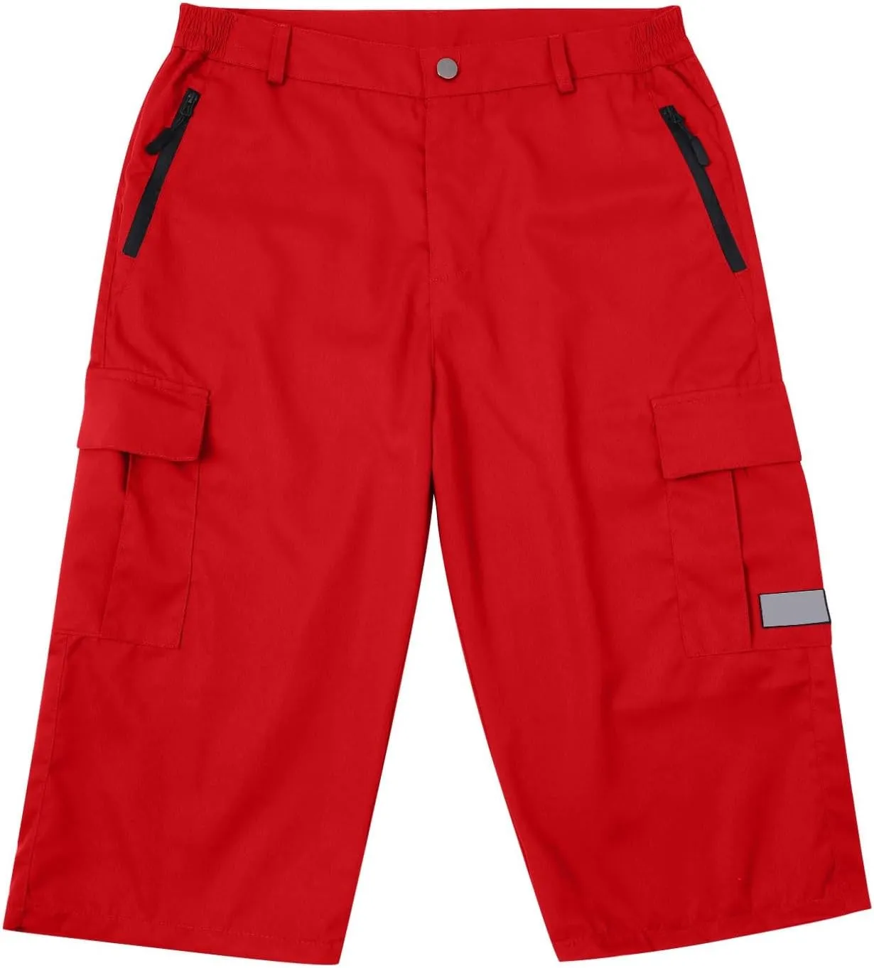 3/4 Cargo Shorts for Men Lightweight Outdoor Climbing Hiking Walking Capri Work Shorts with Multi Pockets Athletic Gym Shorts