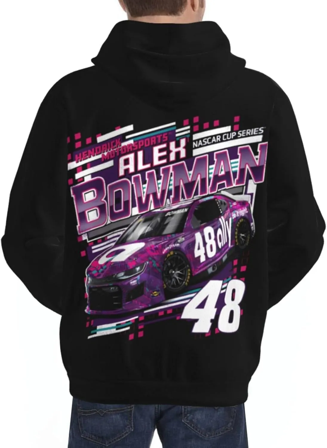 Alex Bowman 48 Men's Pullover Hoodie Casual Hooded Sweatshirt Best Hoodies Sportswear Tracksuit