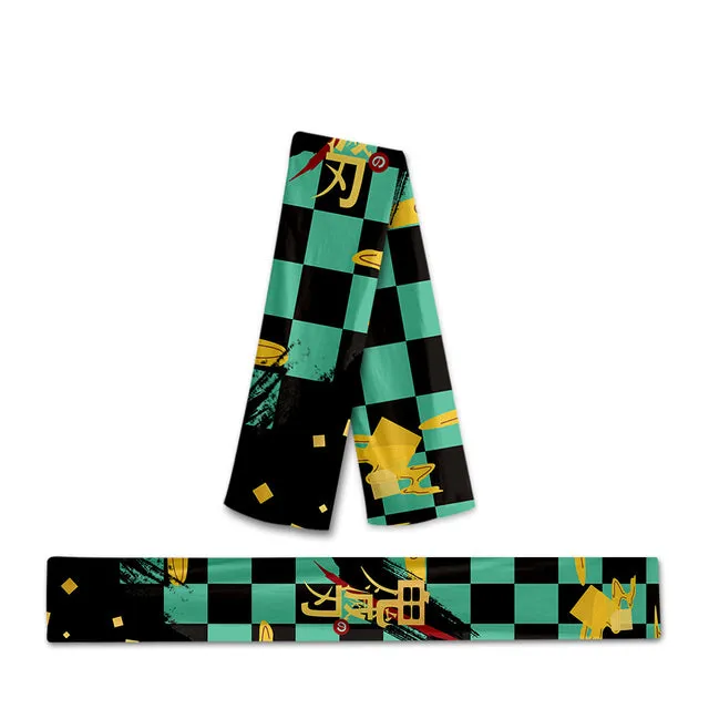 Anime Demons cos Slayerer Kimetsusu Yaibaba Kamadodo Nezukoko Kamadodo Tanjirouou Uchihaha cos Itachihi Scarf Keep Warm Gift Cosplay Prop New Arrive