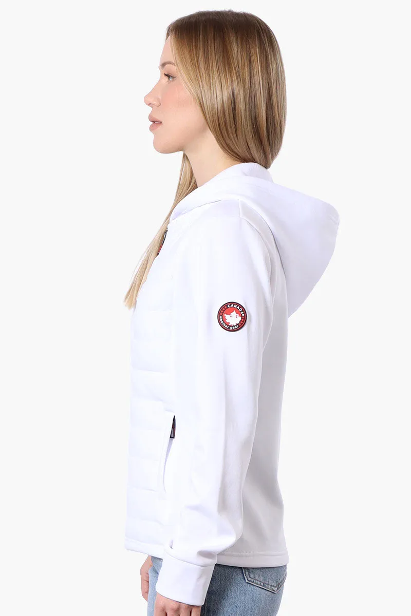 Canada Weather Gear Puffer Techno Fleece Lightweight Jacket - White