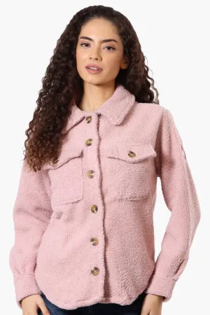 Canada Weather Gear Sherpa Lightweight Jacket - Pink