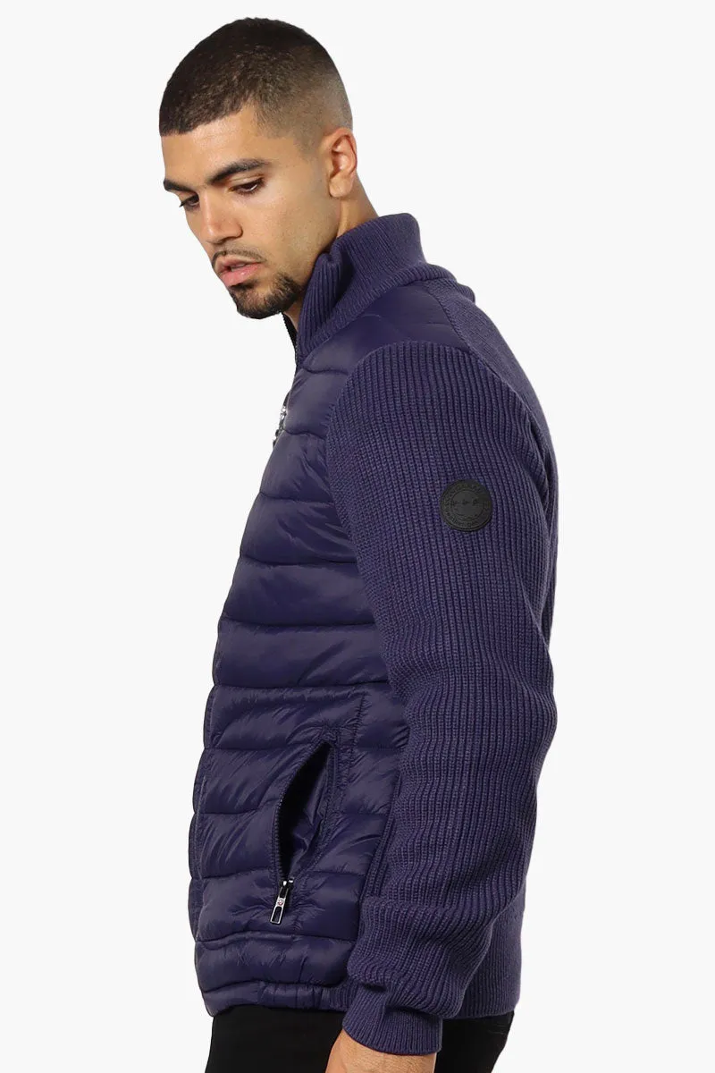 Canada Weather Gear Sweater Knit Polyfill Lightweight Jacket - Navy