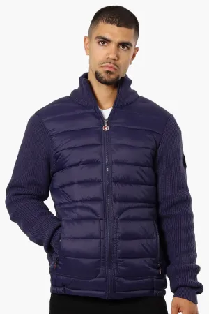 Canada Weather Gear Sweater Knit Polyfill Lightweight Jacket - Navy