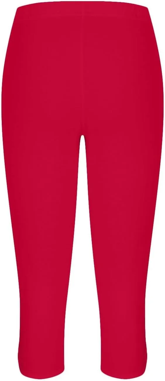 Capri Leggings for Women Casual Yoga Pants High Waisted Cropped Comfy Stretchy Workout Pants