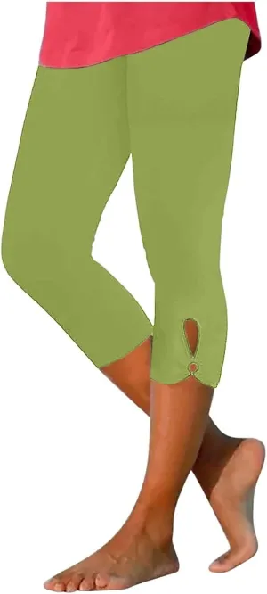 Capri Leggings for Women Casual Yoga Pants Summer Dressy Lightweight Comfy Stretchy Workout Pants