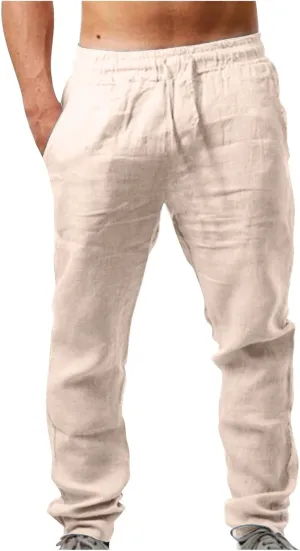 Cargo Work Trousers Mens Cotton Casual Chino Pants Yoga Sweatpant Pockets Baggy Joggers Bottoms Trousers