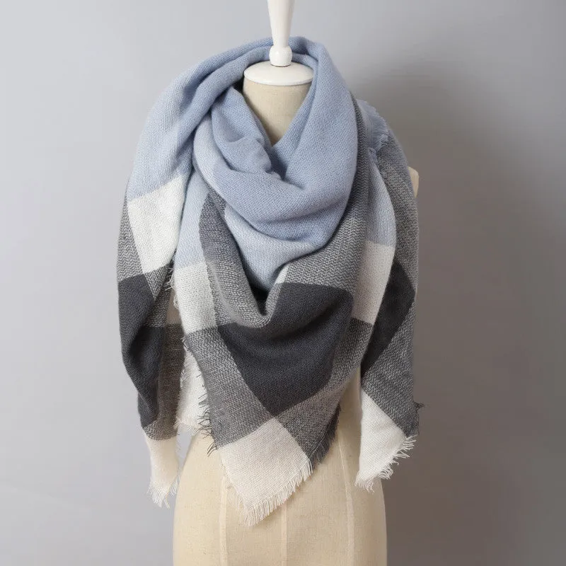 Cashmere Triangle Plaid Fashion Warm Scarf