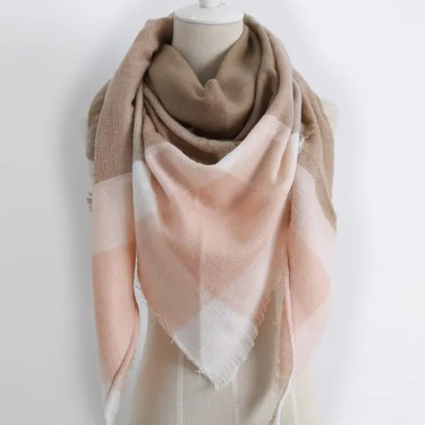 Cashmere Triangle Plaid Fashion Warm Scarf