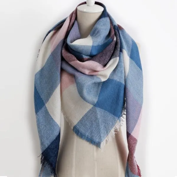 Cashmere Triangle Plaid Fashion Warm Scarf