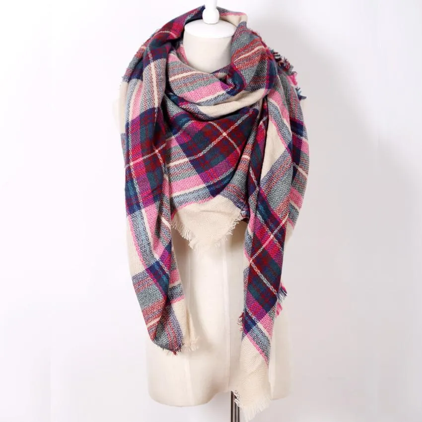 Cashmere Triangle Plaid Fashion Warm Scarf