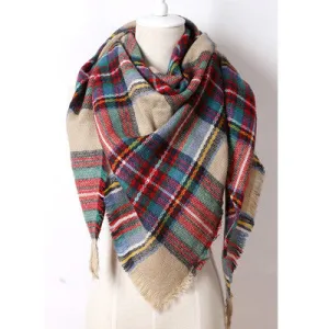 Cashmere Triangle Plaid Fashion Warm Scarf