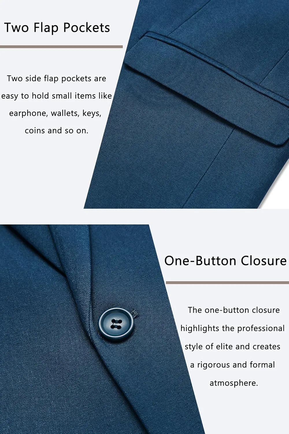 COOFANDY Men's Casual Blazer One Button Sport Coat Slim Fit Lightweight Suit Blazer Jacket