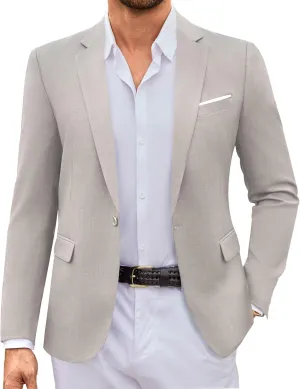 COOFANDY Mens Casual Blazer Suit Jackets Slim Fit One Button Sport Coats Lightweight Business Sports Jackets