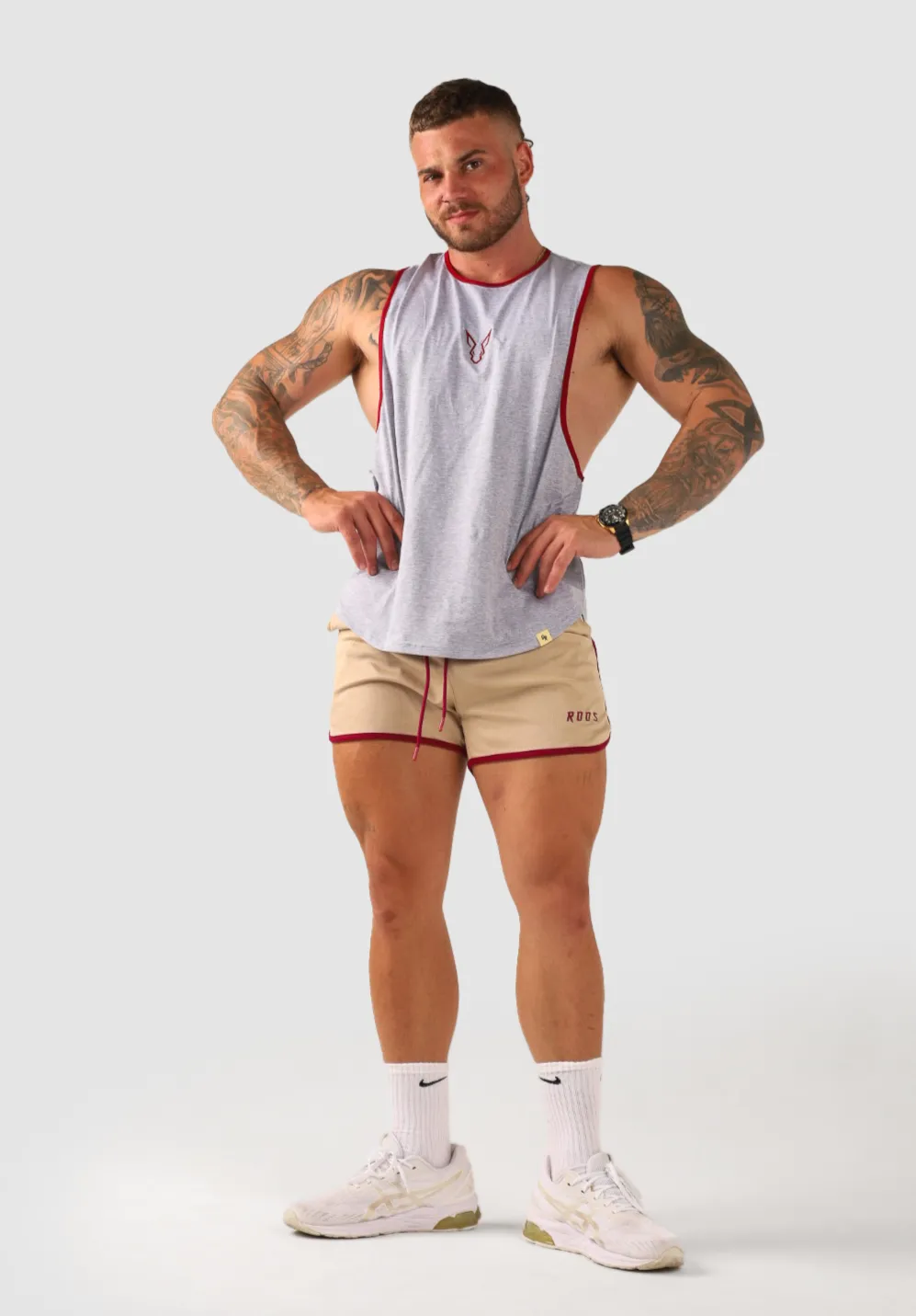 Core Drop  Arm Tank - Grey