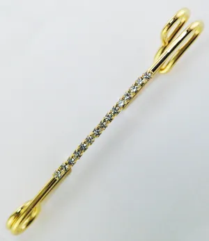 Crystal Rhinestone Strip Stock Pin