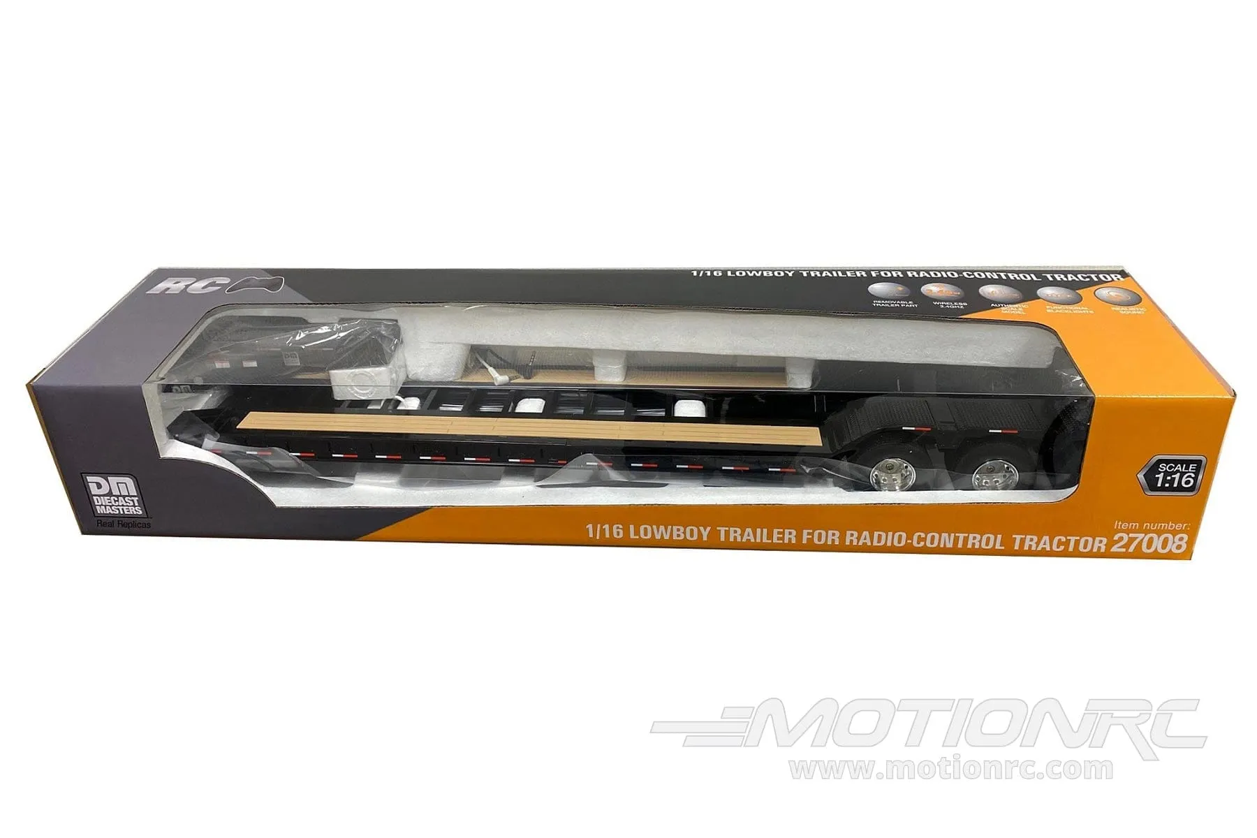 Diecast Masters 1/16 Scale XL 120 Low-Profile Hydraulic Detachable Gooseneck Trailer - RTR