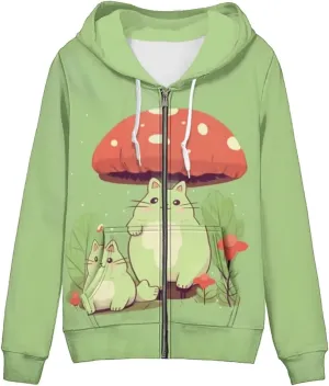 DISNIMO Zip Up Hoodie Women Oversized Y2K Fall Jacket Streetwear Sweatshirts XS-5XL