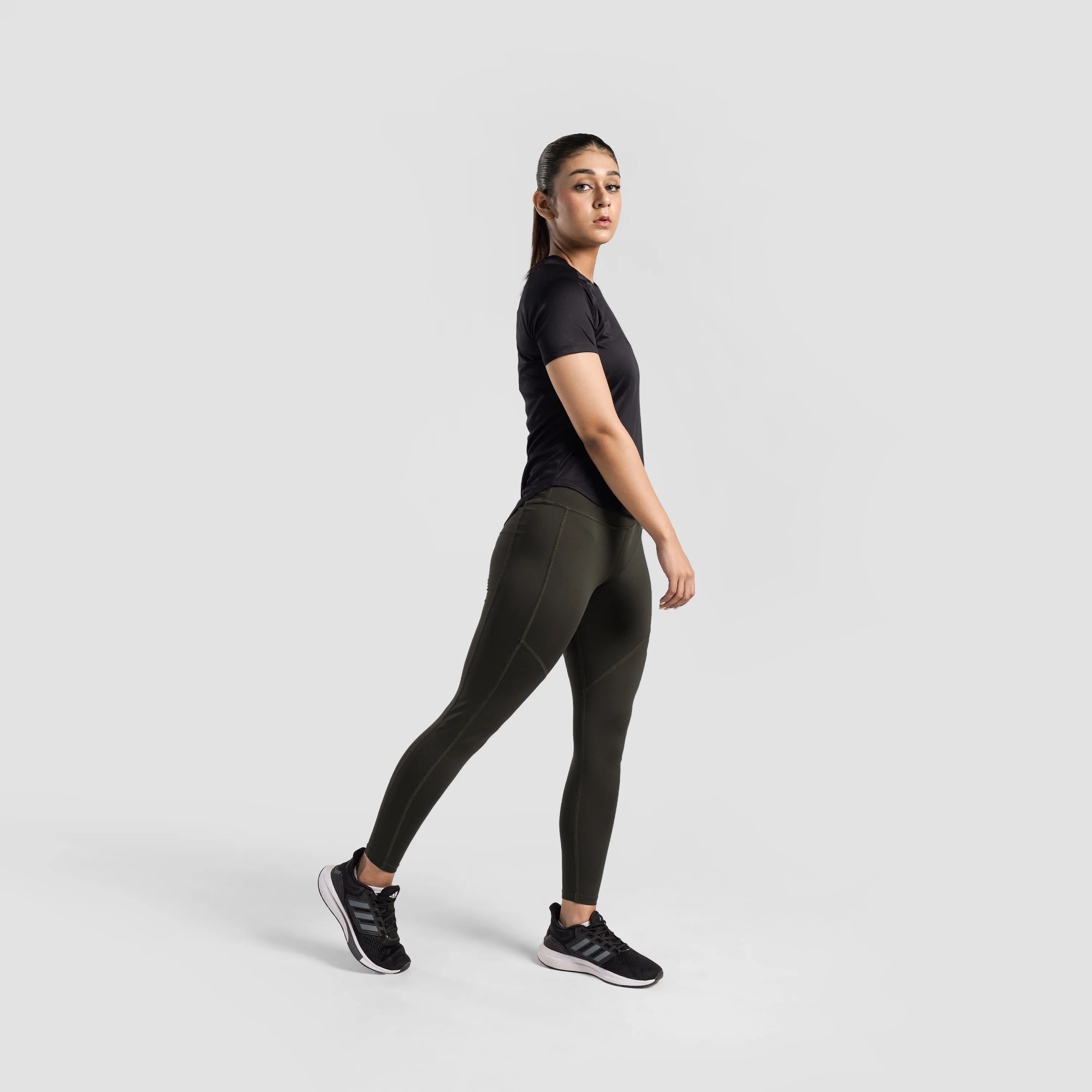 EliteFlow Contour Leggings (Olive)