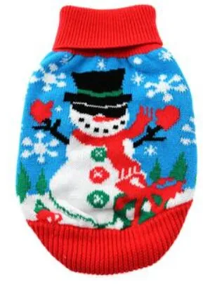 Festive Combed Cotton Holiday Dog Sweaters