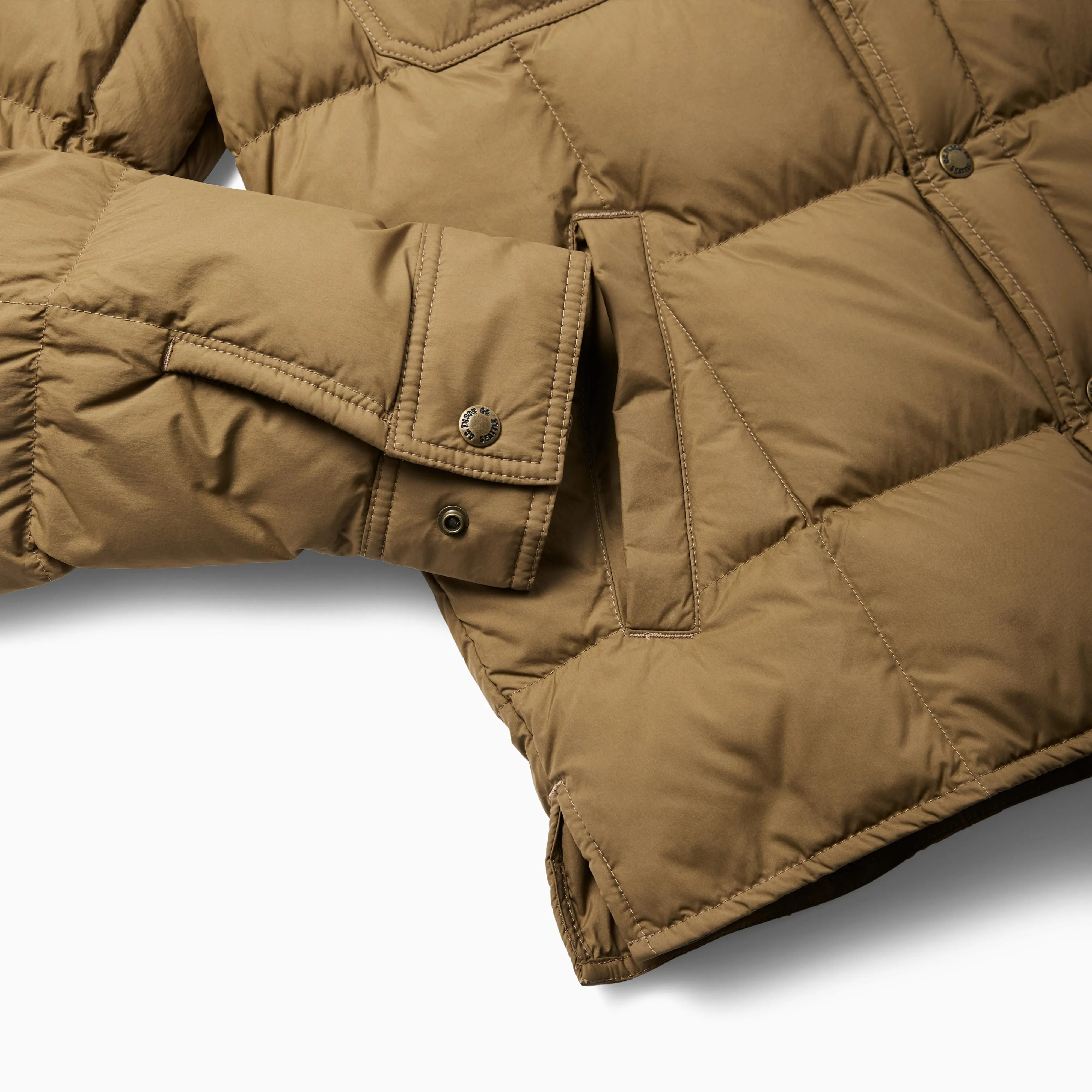 FILSON LIGHTWEIGHT DOWN JAC-SHIRT - DARK TAN