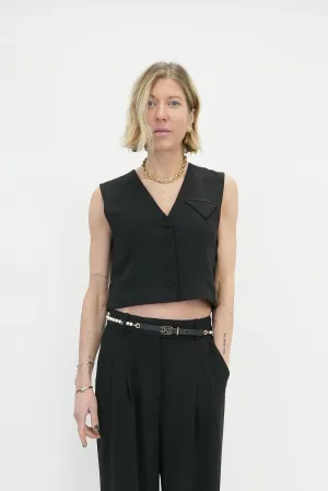 GIL VEST IN BLACK
