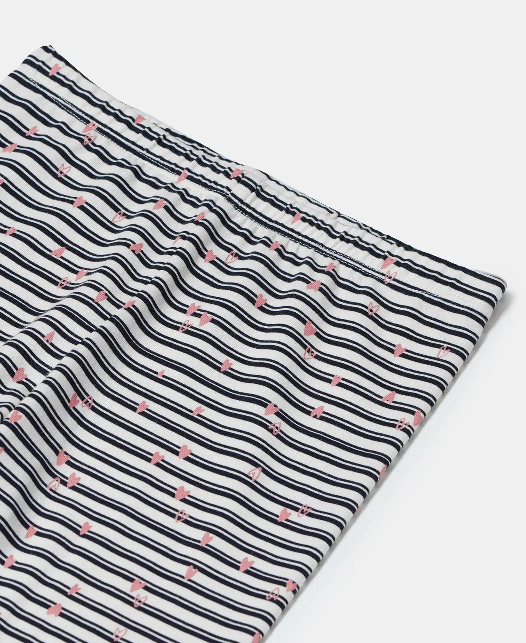 Girl's Super Combed Cotton Elastane Stretch Leggings - Gardenia Print