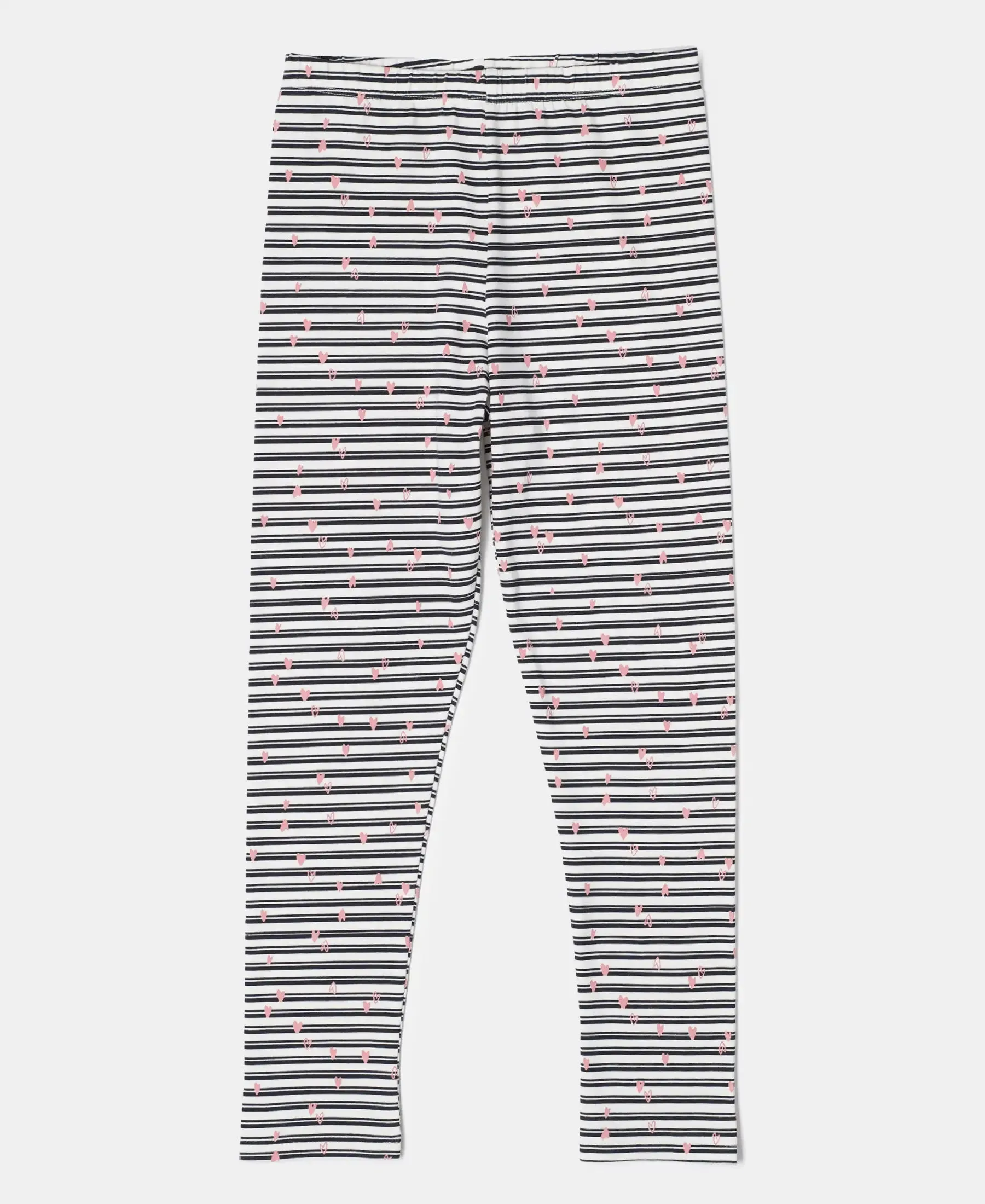 Girl's Super Combed Cotton Elastane Stretch Leggings - Gardenia Print