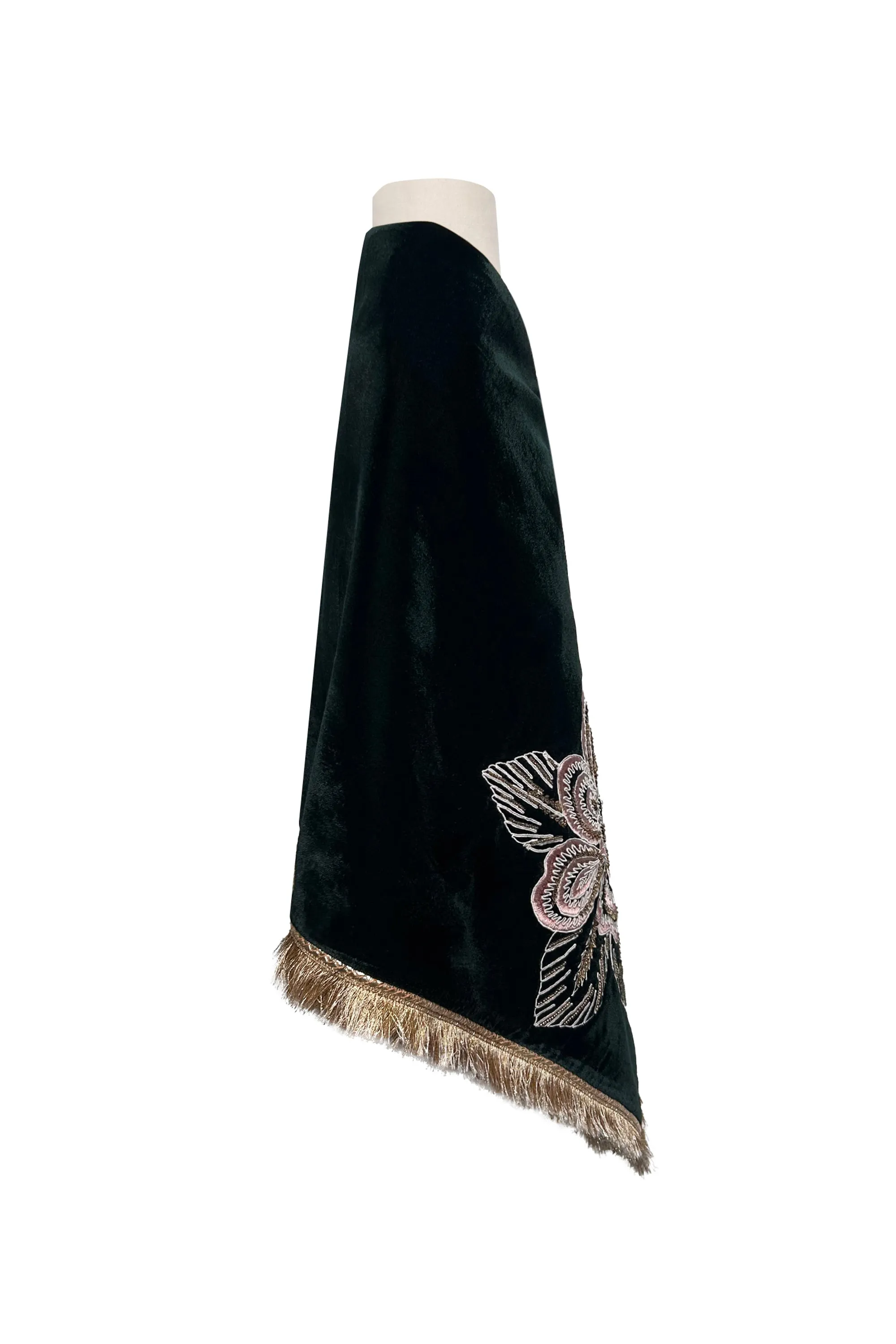 Green Velvet Shawl