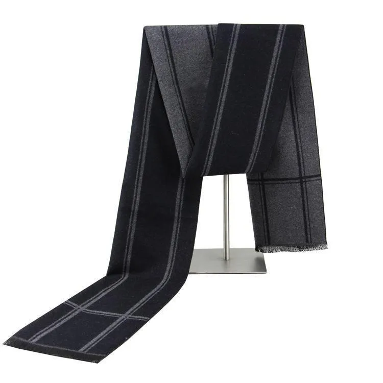 Hanrae Men's Print Warm Cashmere Scarf-13