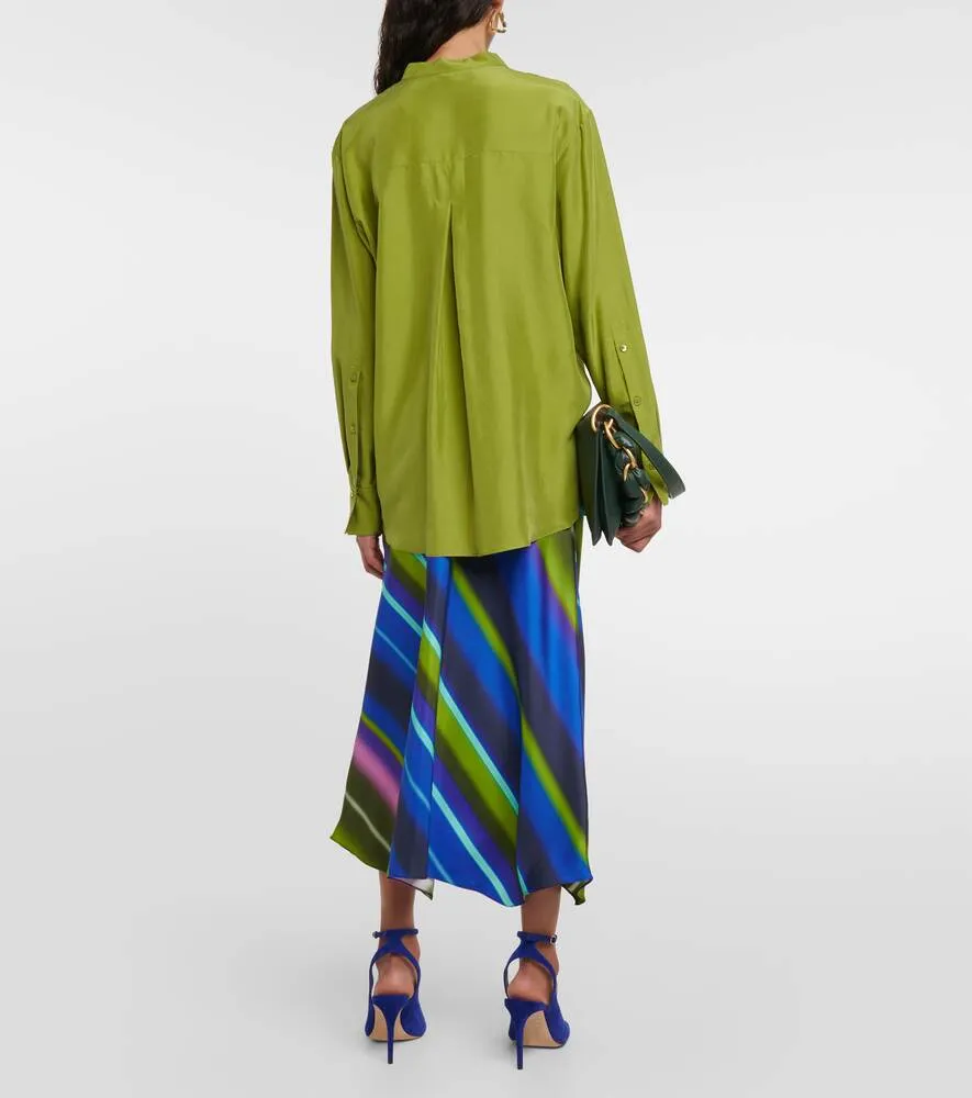 Heritage Ease Silk Blouse DOROTHEE SCHUMACHER, green