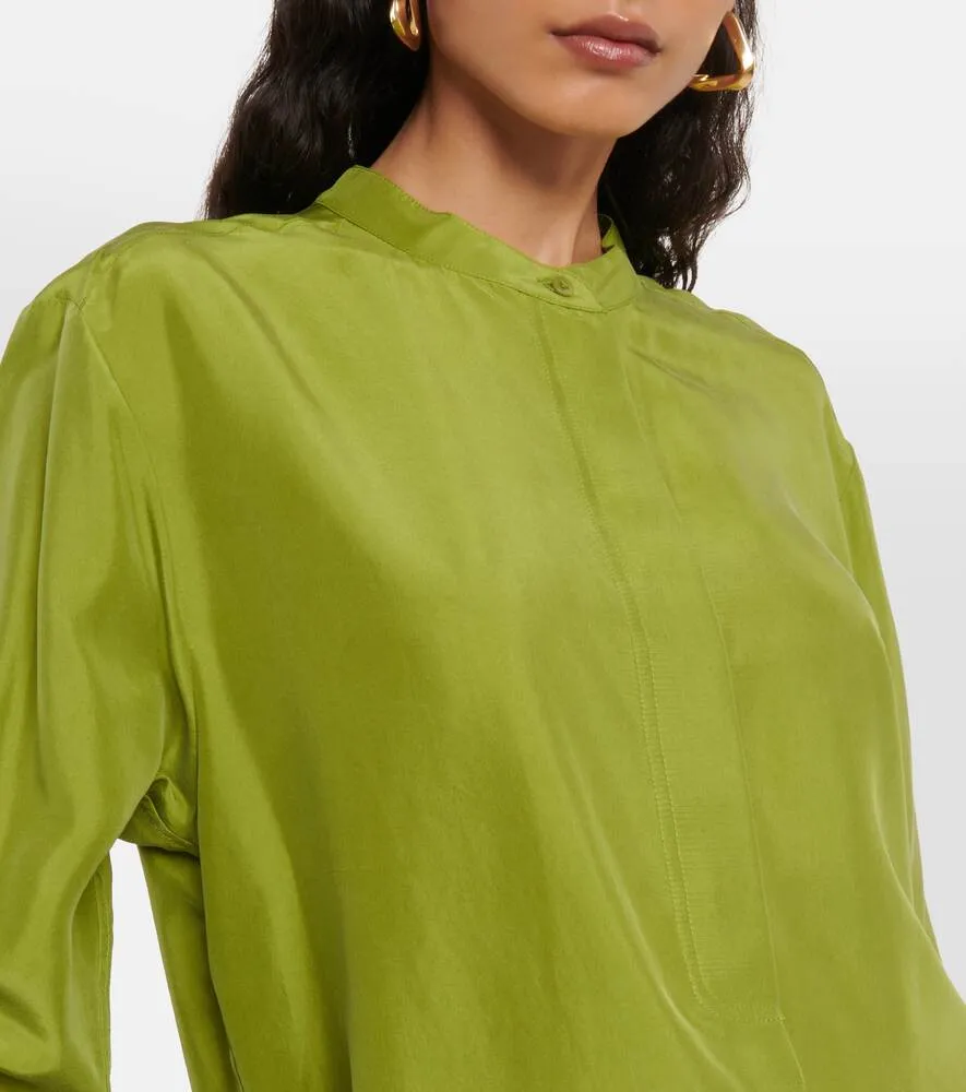 Heritage Ease Silk Blouse DOROTHEE SCHUMACHER, green
