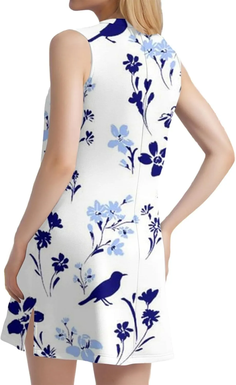 Hip Summer Sports Sundress Ladies Oversize Tanks Loose Fit Dress for Women Printed V Neck Comfort Dresses