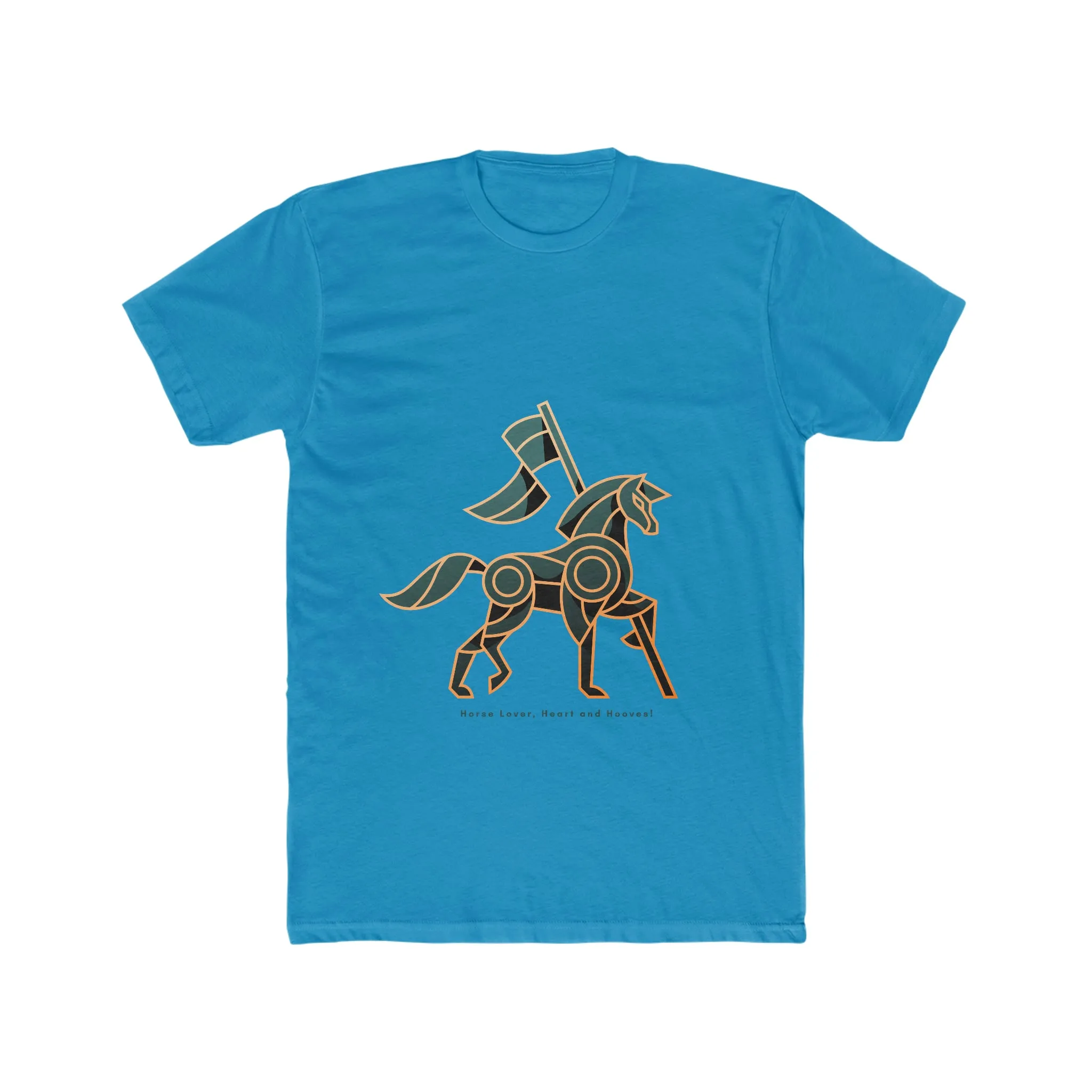 Horse Lover Hooves POD Men's Cotton Crew Tee