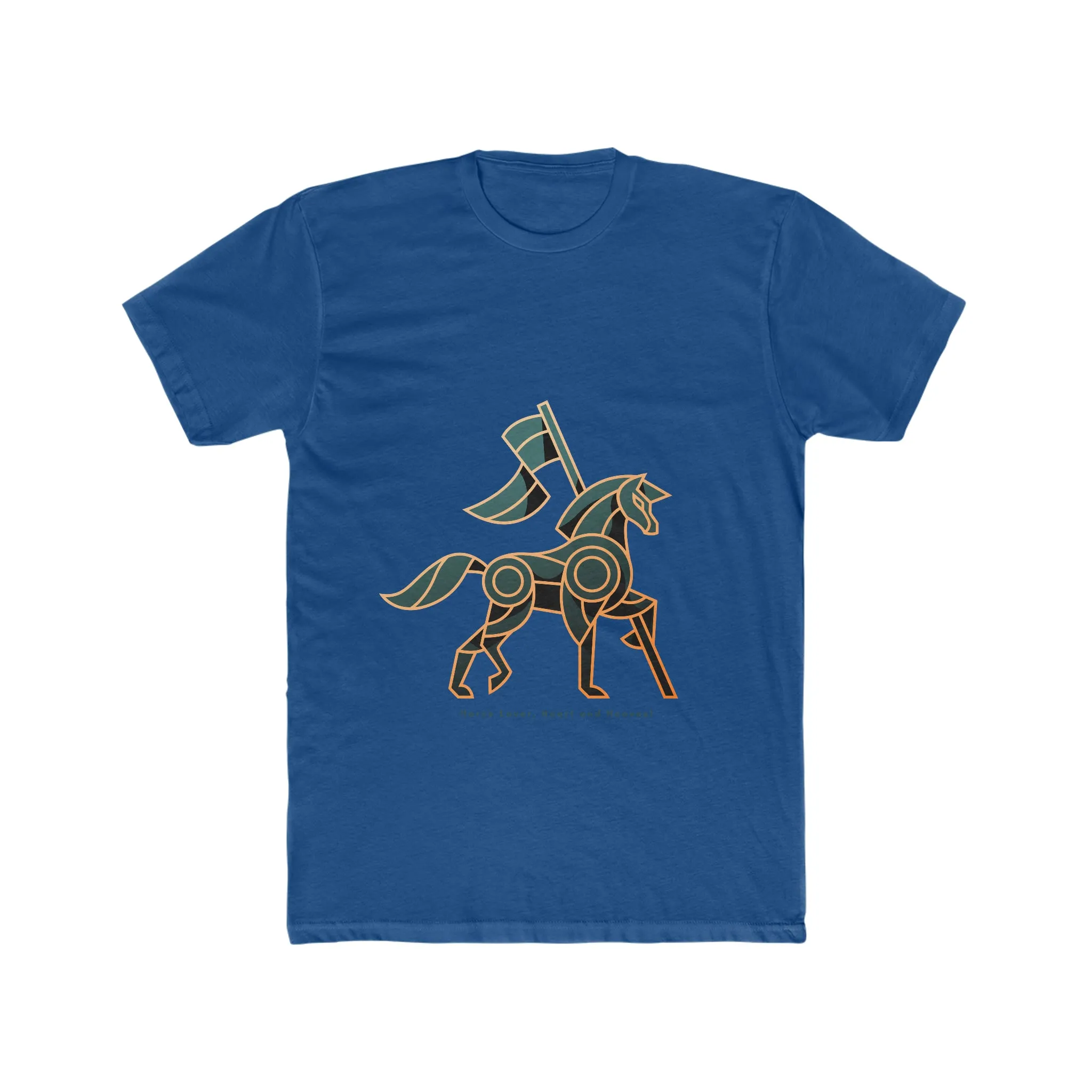 Horse Lover Hooves POD Men's Cotton Crew Tee