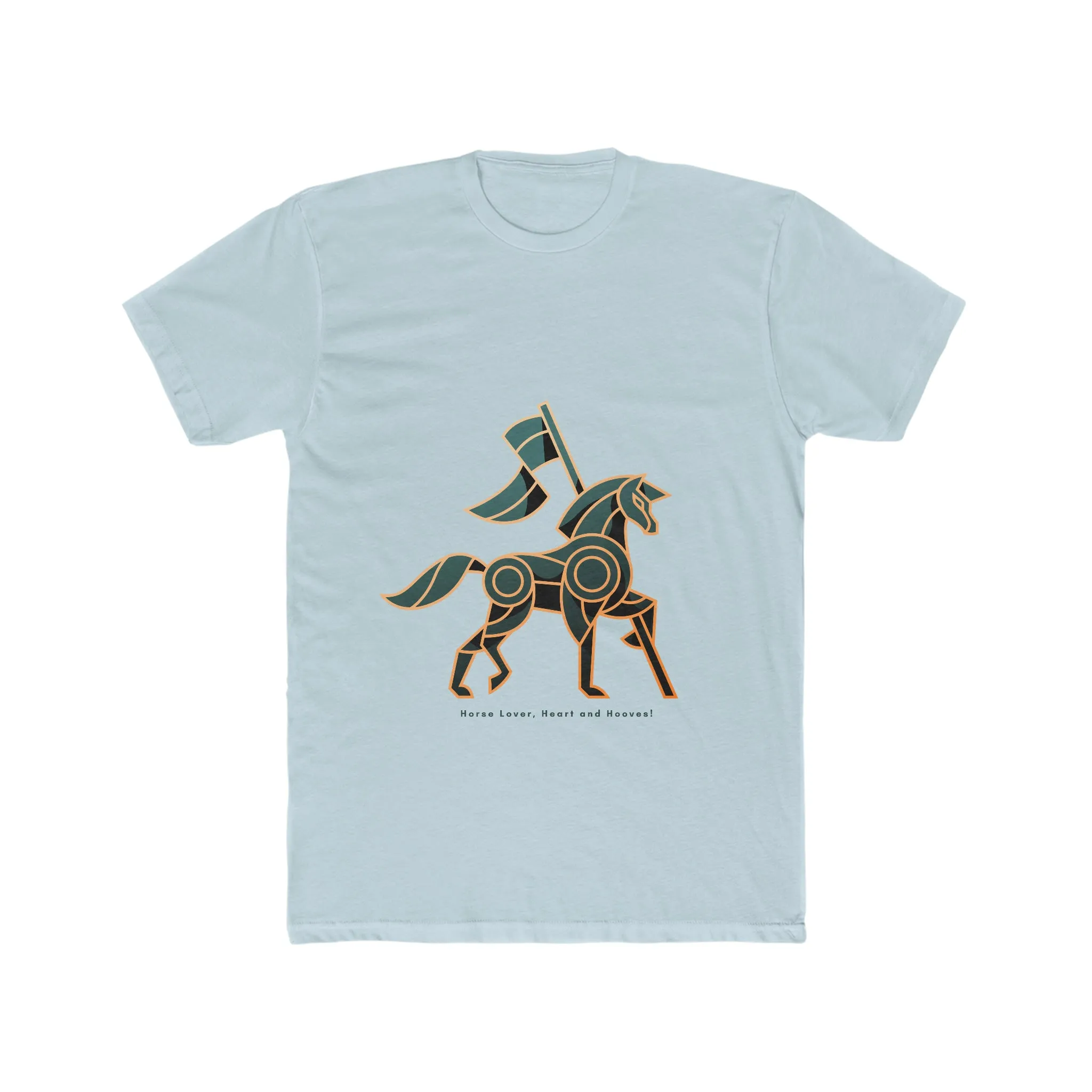 Horse Lover Hooves POD Men's Cotton Crew Tee