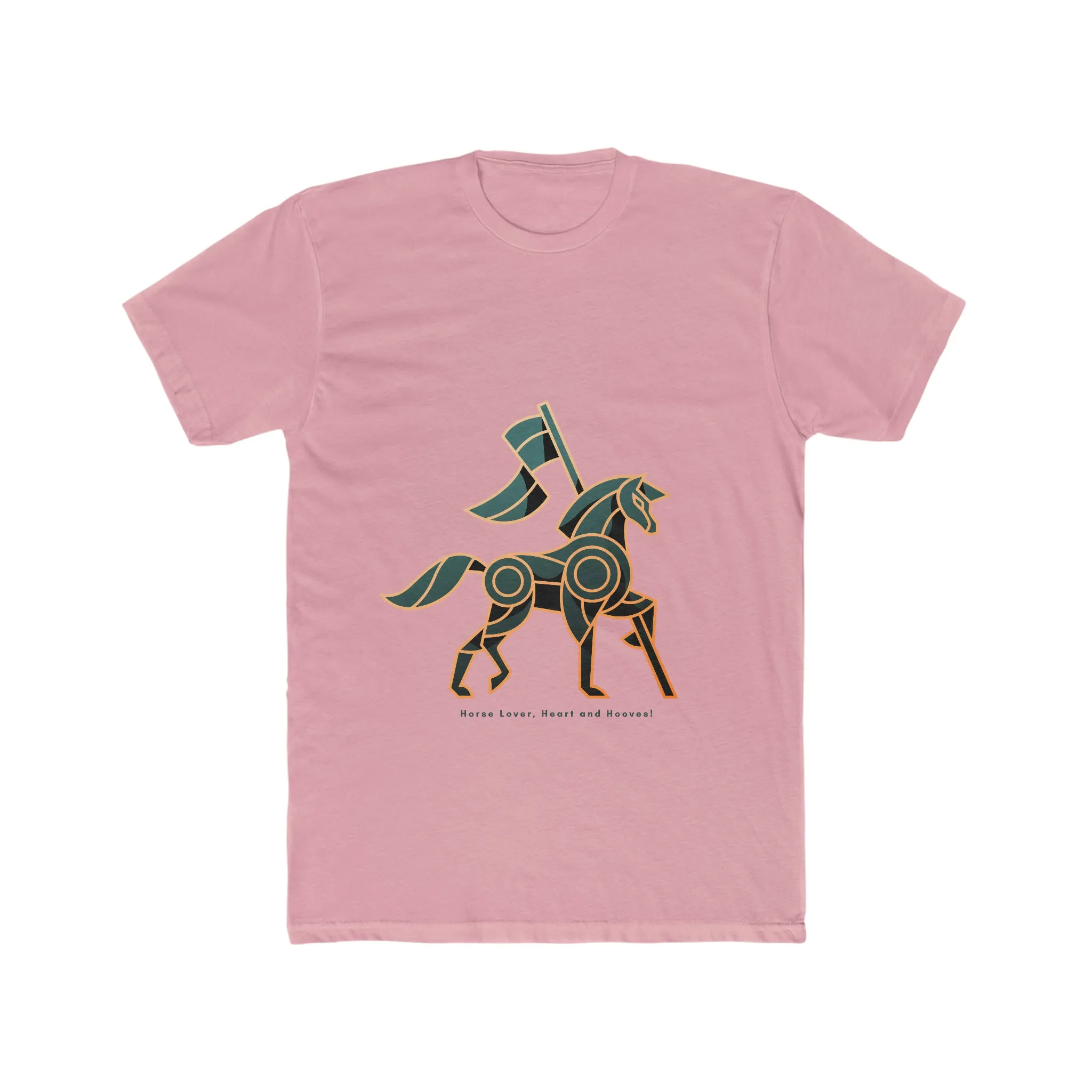 Horse Lover Hooves POD Men's Cotton Crew Tee