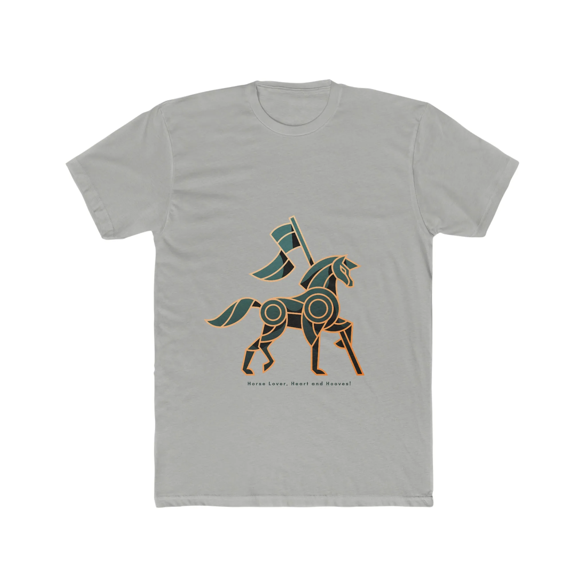Horse Lover Hooves POD Men's Cotton Crew Tee