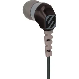 HPS200BKGY Noise Isolation Earbuds w/ Earhooks, Black/Gray