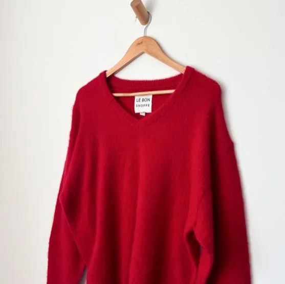 James Mohair Sweater in Red