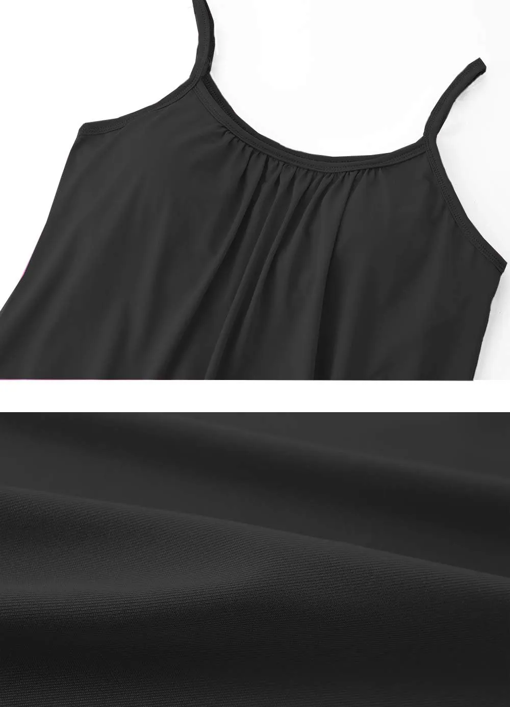 jonivey Women Casual Camisole with Removable Shelf Bra Spaghetti Straps Flowy Lounge Padded Cami Tank Top
