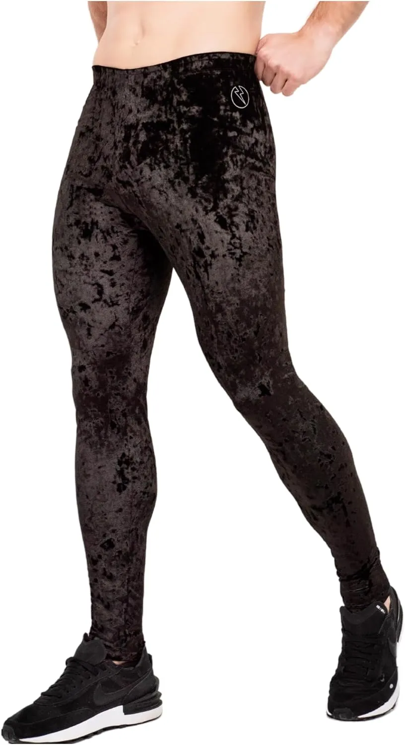 Kapow Meggings Velvet Material Mens Leggings