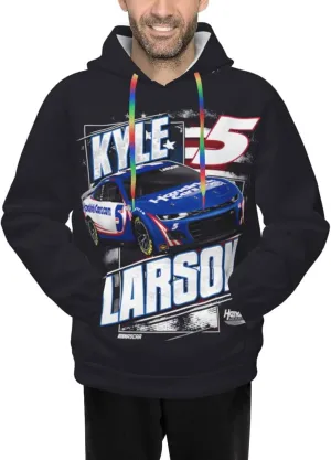 Kyle Larson 5 Men's Pullover Hoodie Casual Hooded Sweatshirt Best Hoodies Sportswear Tracksuit
