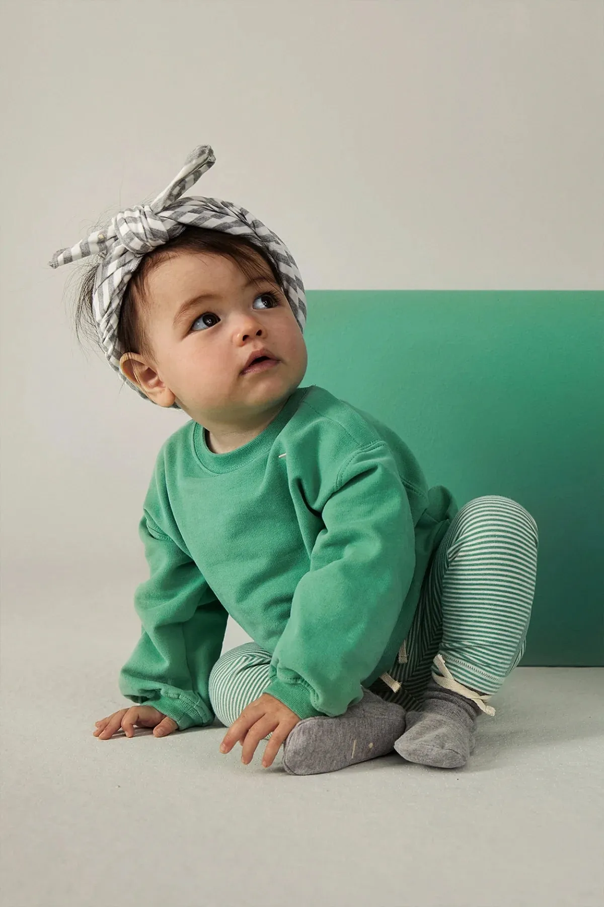 Legging Baby Bright Green Cream