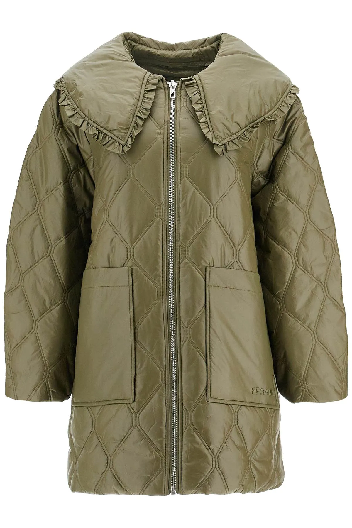 lightweight down jacket with oversized collar W0171 KALAMATA