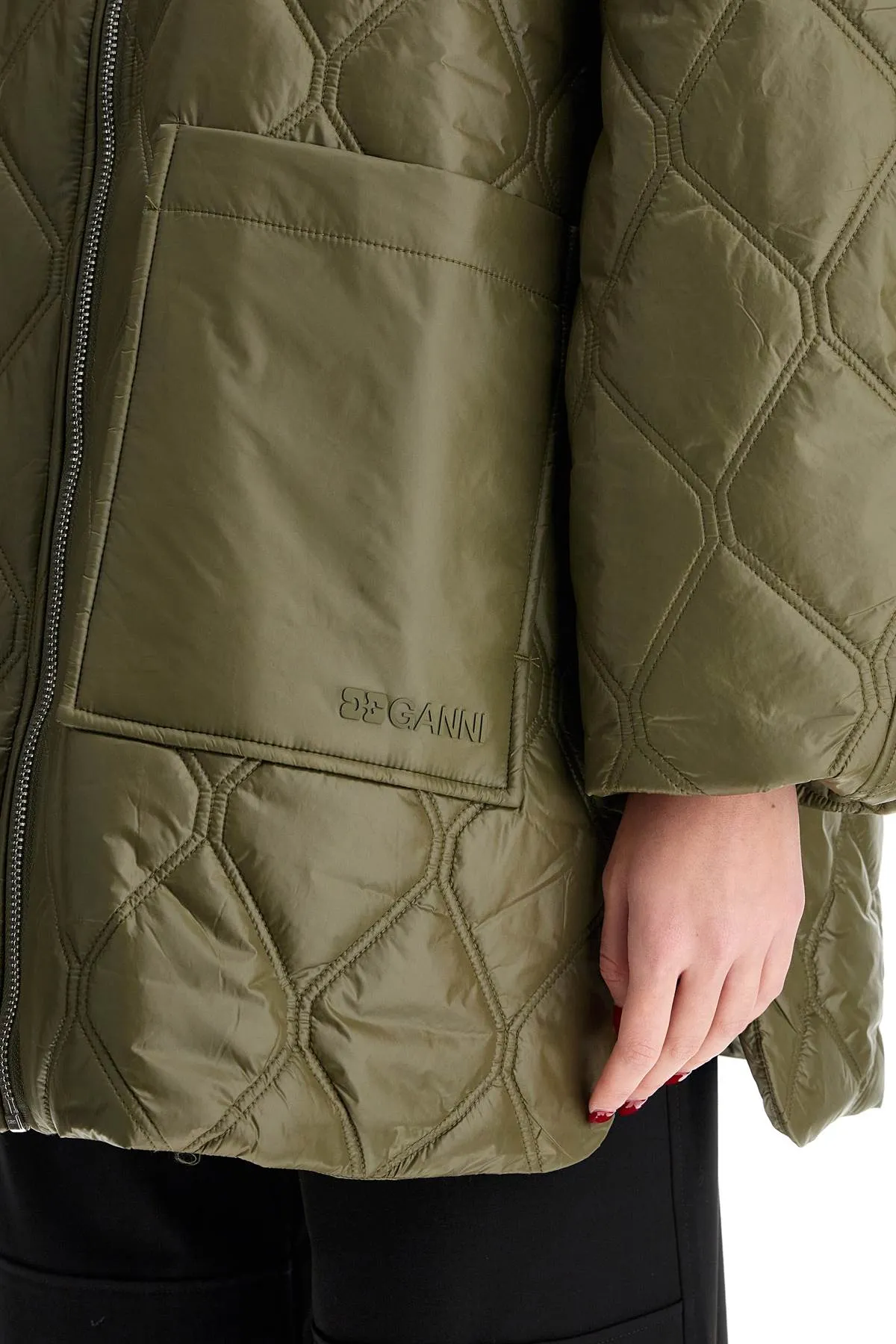 lightweight down jacket with oversized collar W0171 KALAMATA