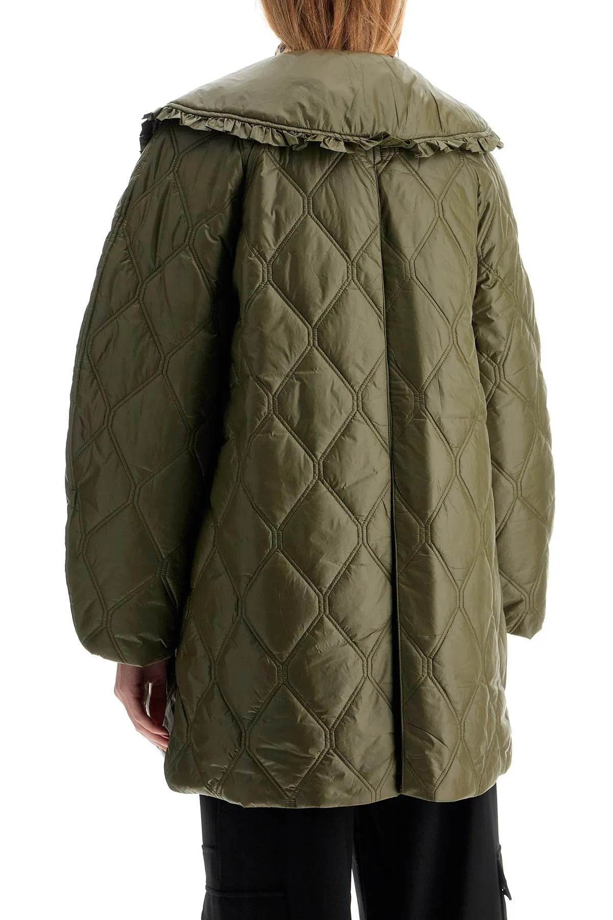 lightweight down jacket with oversized collar W0171 KALAMATA