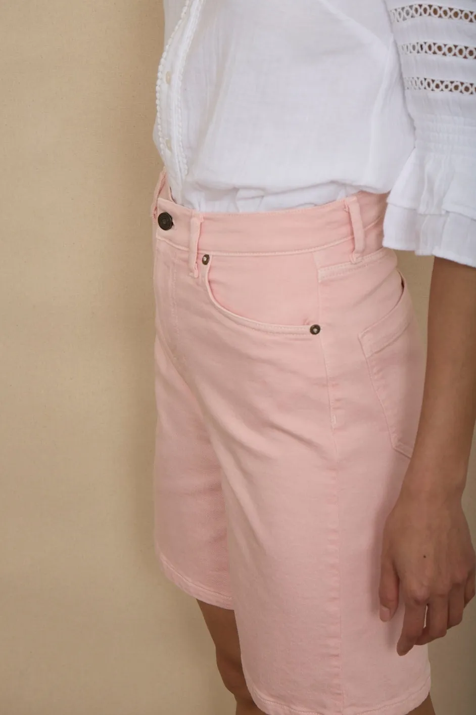 Lilia Bermuda Short - Candy Floss Pink